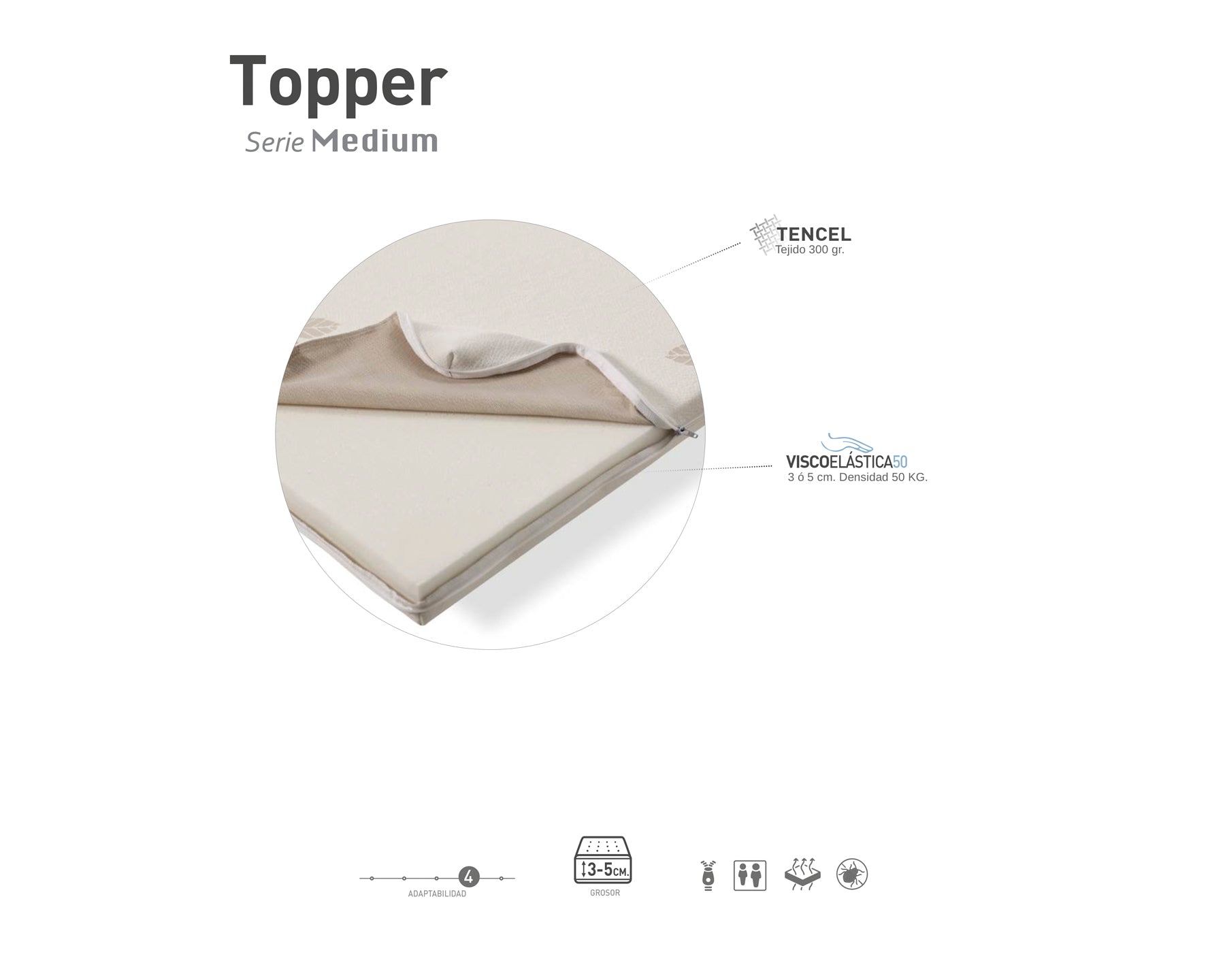 Complemento para descanso - Topper