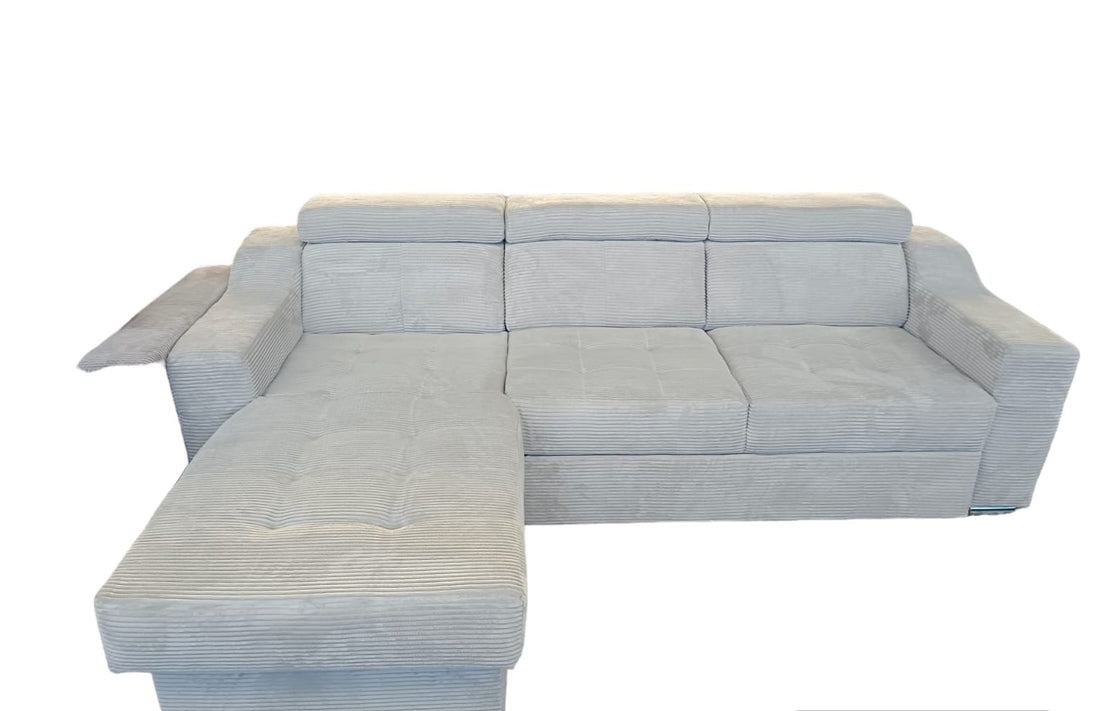 Sofá chaise longue cama con altos reposacabezas, arcón – Max Confort
