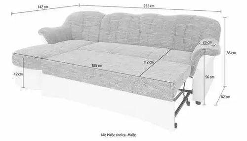 Sofá chaise-longe con cama Flores Artículo No. 6511470136