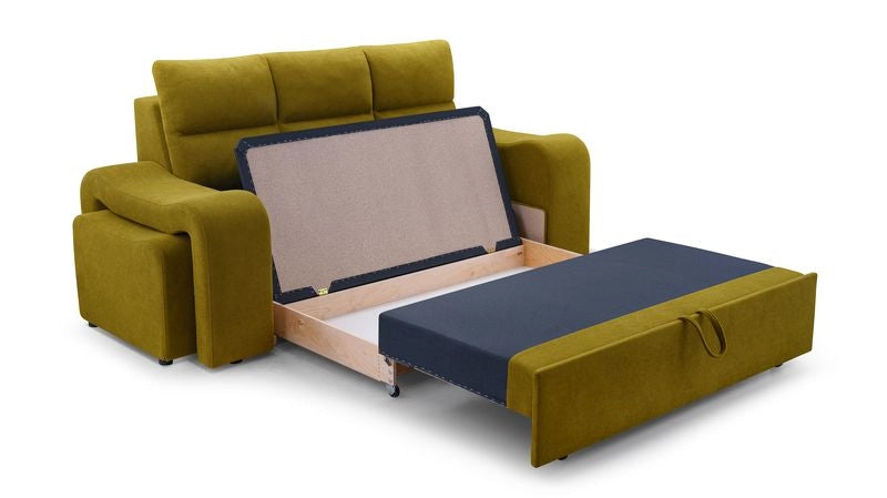 Sofa-cama con 2 pufs y arcon - WELA