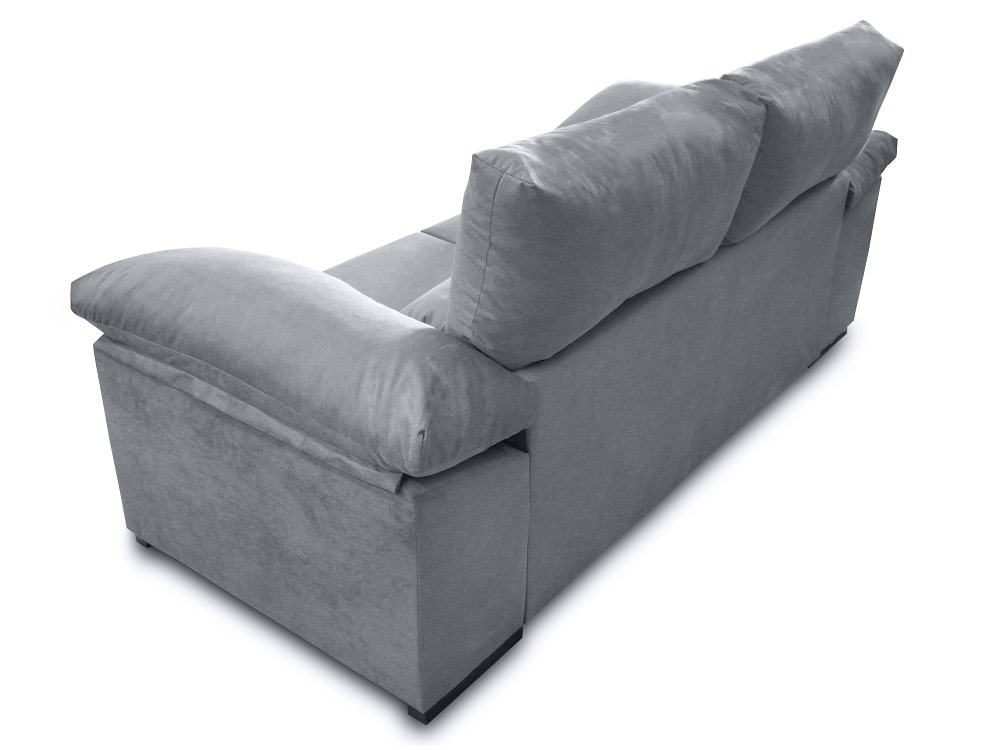 Sofá de 2 plazas con asientos deslizantes, respaldos reclinables y 2 pufs - TOLEDO
